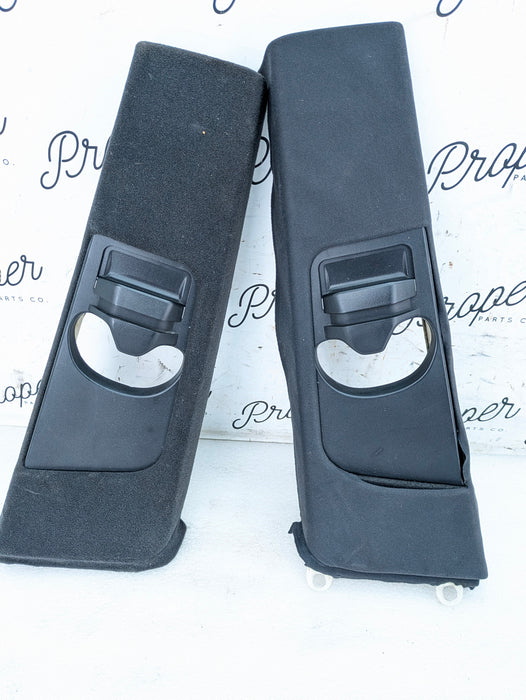 BMW E46 M3 330ci 328ci 325ci 323ci Coupe Left/Right B Pillar Set Black 7057296/7057295