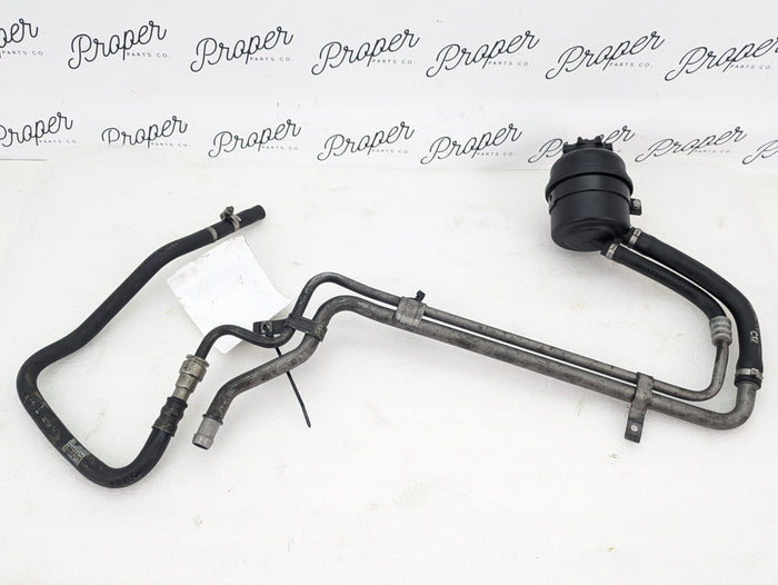 BMW E60 E61 M5/E63 E64 M6 Power Steering Fluid Intake & Cooler Return Lines W/Reservoir 2282816/32412228855