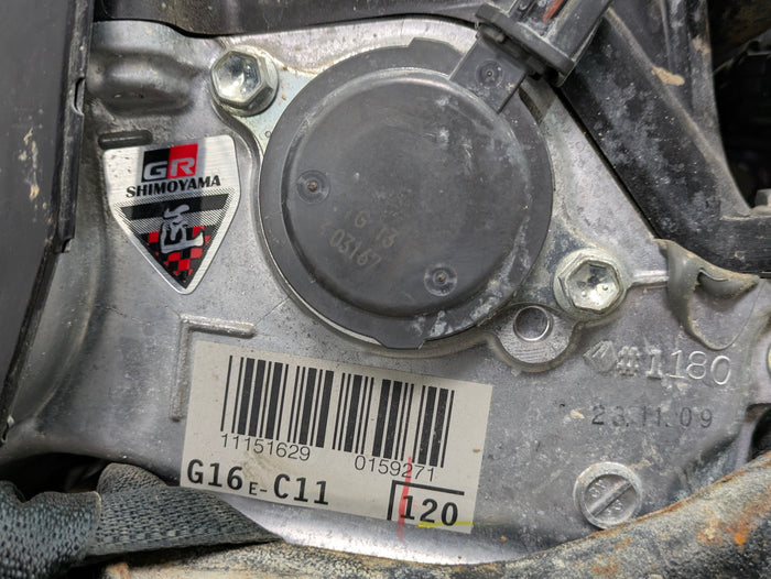 Toyota GZEA14 GR Corolla G16E-GTS Complete Long Block Engine Assembly W/Turbocharger 19000-18220