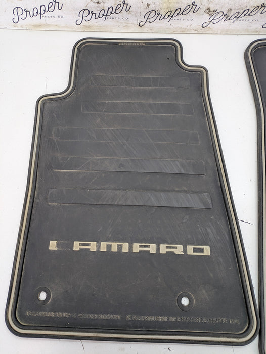 2015 Chevrolet 5th Gen Camaro 2SS Rubber/Winter Floor Mats Set 22766717 *DAMAGED*