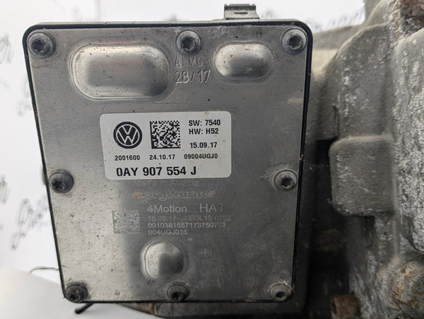 2016-2018 Audi 8U Q3 Rear Axle Differential Carrier & Diff Control Module 0Ay525010N/0Ay907554