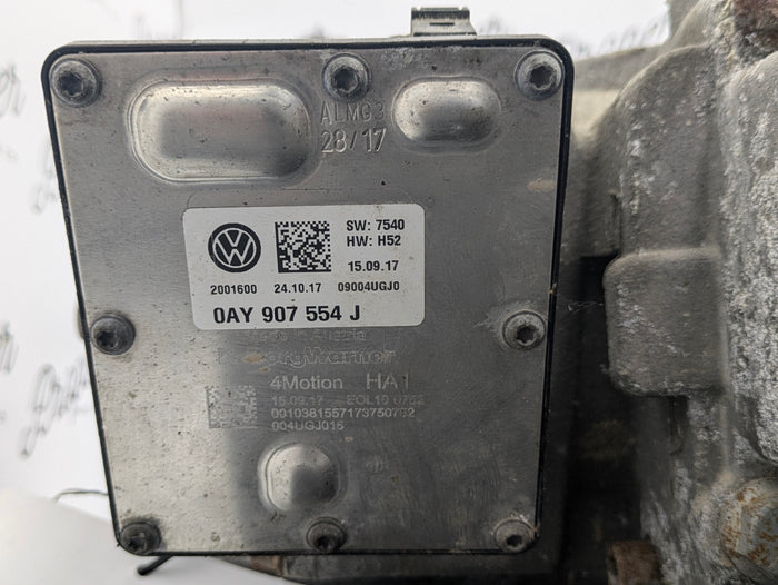 2016-2018 Audi 8U Q3 Rear Axle Differential Carrier & Diff Control Module 0Ay525010N/0Ay907554