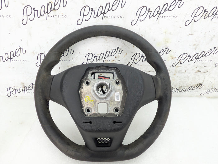 2015 Chevrolet 5th Gen Camaro 2SS Manual Flat Bottom Suede/Alcantara Steering Wheel W/Control Buttons 22925461 *DAMAGED*