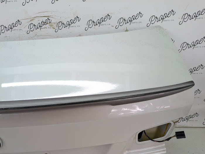 BMW E92 335xi 335is 335i 328xi 328i LCI Trunk Lid W/Aftermarket Spoiler Mineral White (A96) 41627254428