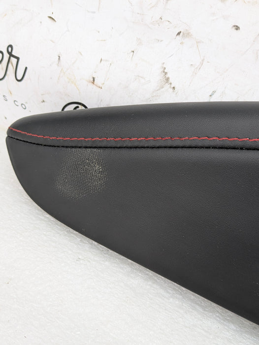 2018 Chevrolet 6th Gen Camaro 2SS Right/Passenger Side Black Leather/Red Stitching Knee Pad *DAMAGED*