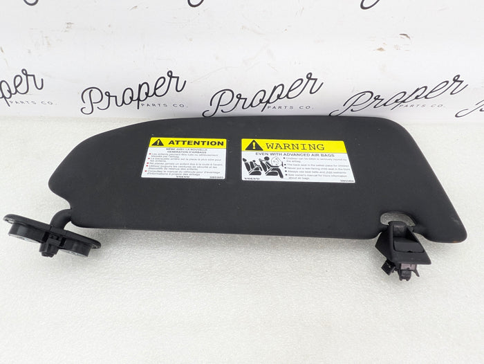 2021 Volvo V60 T6 R-Design Right/Passenger Side Black Sun Visor 30653404
