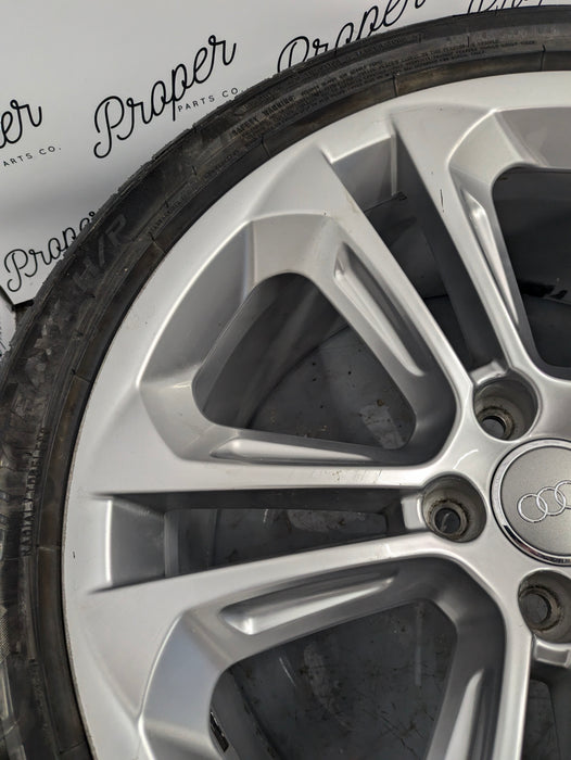 2015-2018 Audi 8U Q3 Aluminum Double 5 Spoke Wheel Set 8.5J X 19 Et 36 8U0601025AD