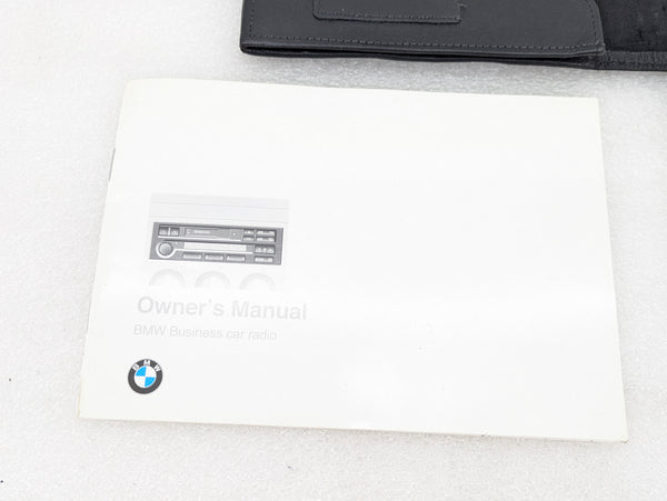 BMW Z3 M Roadster Removable Hardtop & Business Radio/Tape Player Owners Manuals W/Case