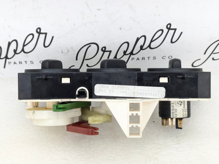 BMW Z3 M Roadster Coupe Climate Control AC Air Conditioning Blower Fan Switch Panel 8397712