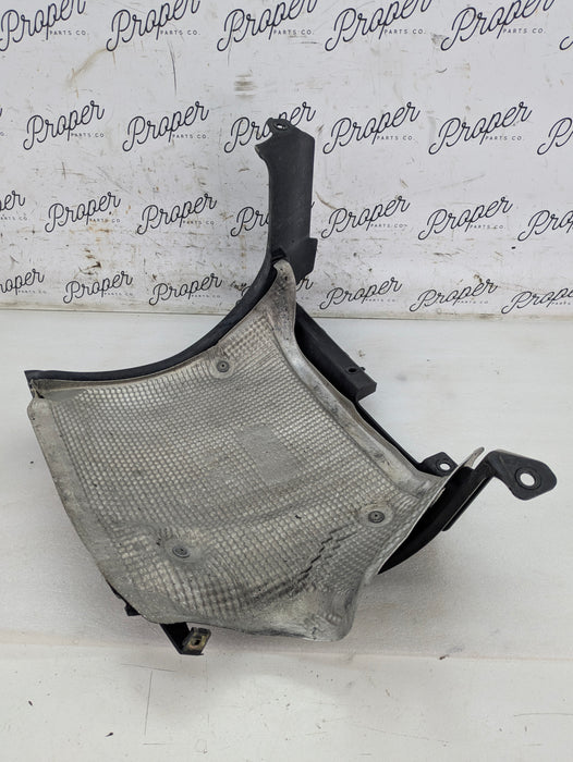 Porsche 996.2 911 Carrera 4 Rear Right Bumper Guide Bracket/Exhaust Muffler Heat Shield 99650548001