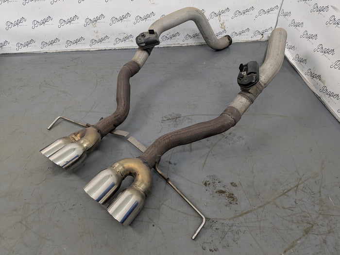 Chevrolet C7 Corvette Stingray Z51 Left/Right Straight Pipe Exhaust Muffler Pair Set W/Actuators 84897442 *NOTE*