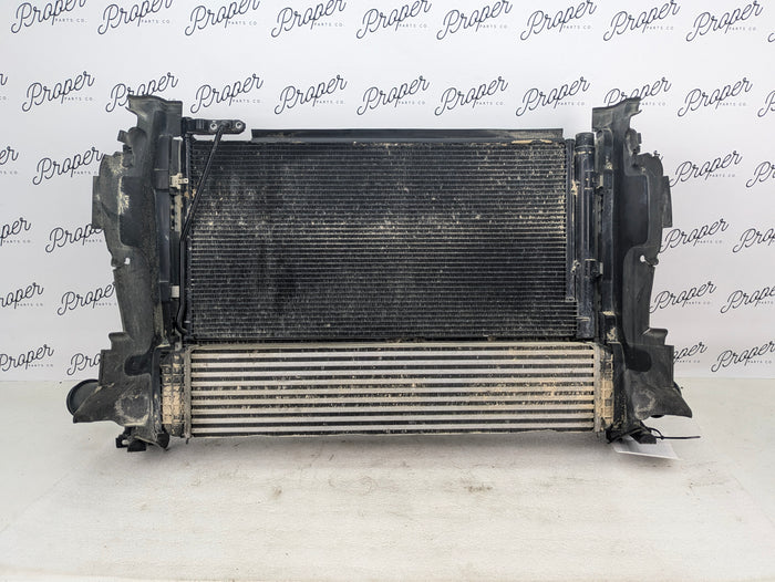 2018 Audi 8U Q3 Engine Motor Air Cooling Radiator Assembly & Turbo Intercooler 8K0121251/8U0145803/8U0121283