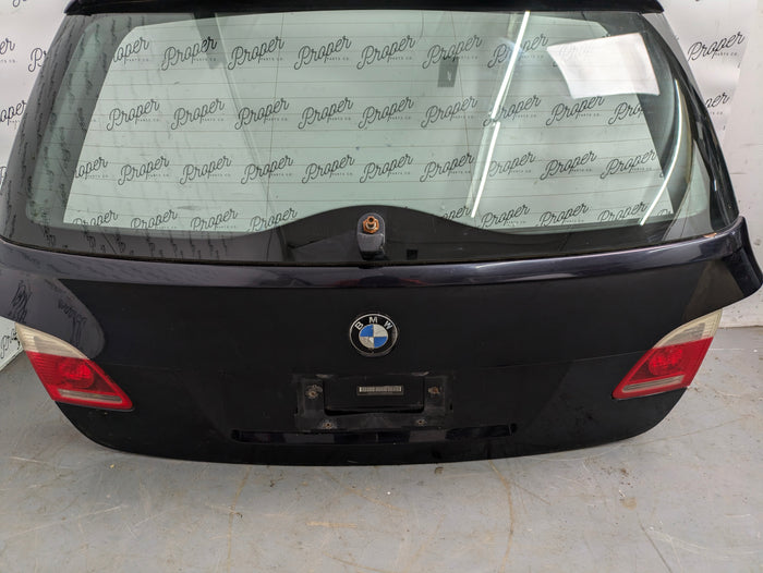 BMW E61 530xi 545xi 525xi Wagon Rear Hatch Trunk Lid W/Lift Glass & Spoiler Carbon Black 41627130799