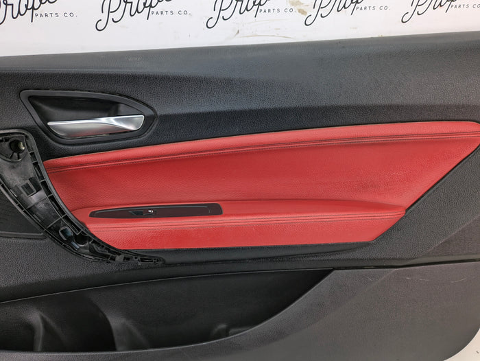 BMW F22 228xi M235xi 230xi M240xi Right/Passenger Side Front Coral Red Interior Door Panel Card 7268404