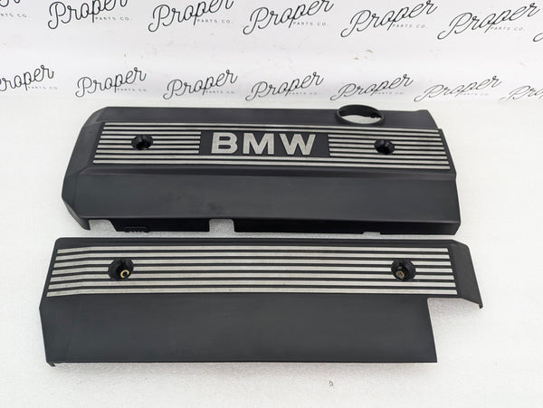 BMW E46 330ci 328ci 325ci 323ci 320i M54 Engine Ignition Valve Cover Vanity Trim Set 1710781/1707404