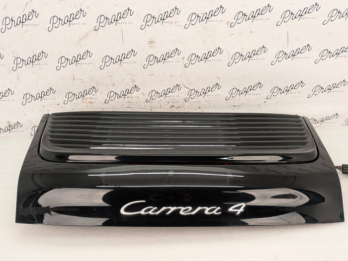 Porsche 996.2 911 Carrera 4 Complete Engine Bay Compartment Lid & Spoiler Schwarz/Black (041) 99651201101GRV