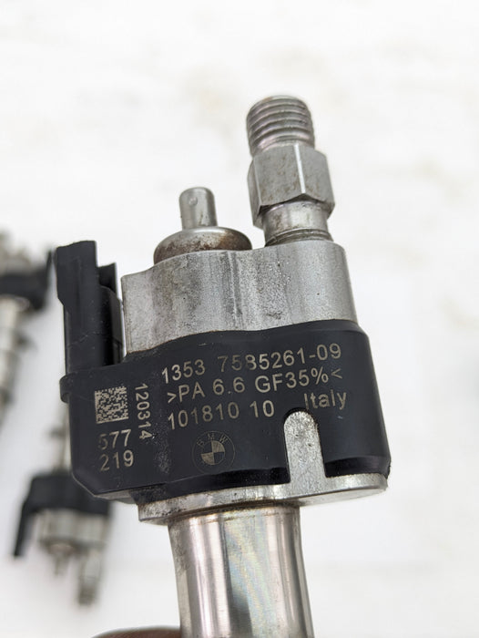BMW E90 E92 E93 335i 335xi N54 High Pressure Fuel Injectors Index 9 (Set Of 6) 7585261-09 *Damaged*