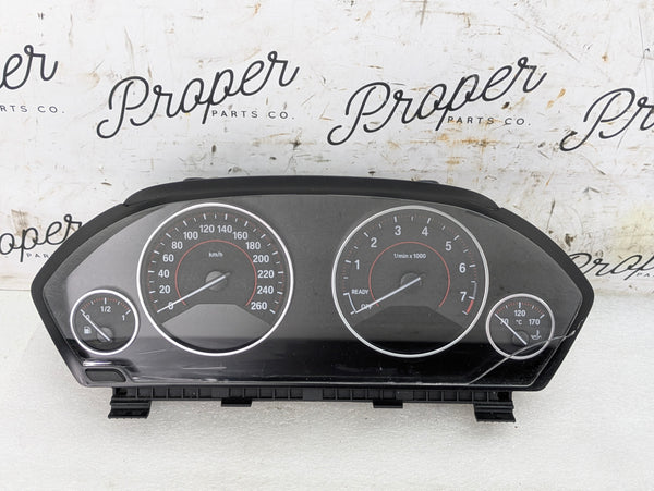 BMW F30 340xi Instrument Gauge Cluster Speedometer Tachometer KPH 9232895/6804979