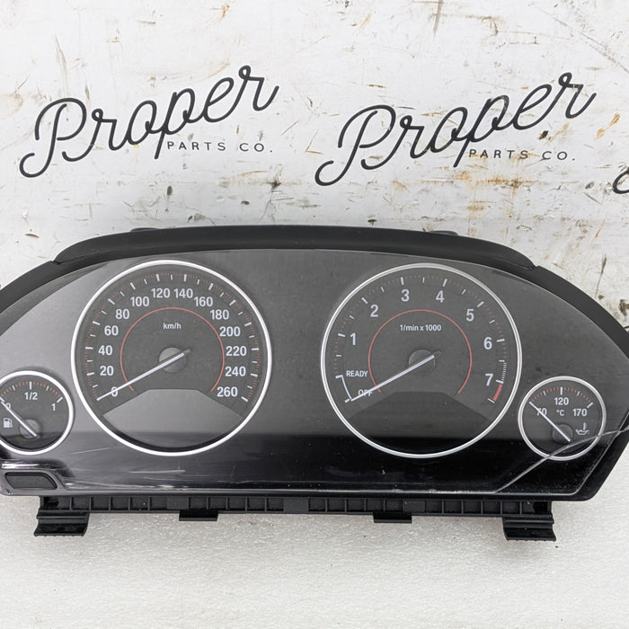 BMW F30 340xi Instrument Gauge Cluster Speedometer Tachometer KPH 9232895/6804979