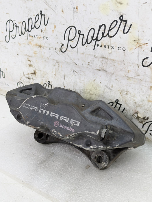 2018 Chevrolet 6th Gen Camaro 2SS Rear Left Driver Caliper Black Oem Brembo *Damaged Thread* 23399524