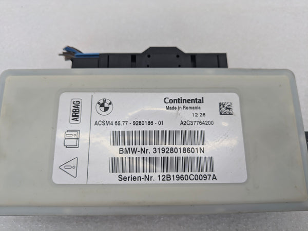 BMW F10 535xi Dashboard Airbag Control Module 9280186 *NOTE*