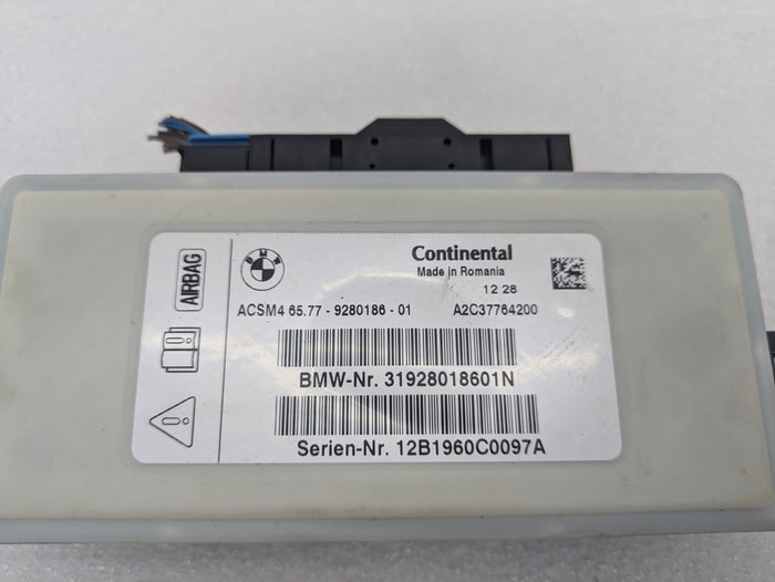 BMW F10 535xi Dashboard Airbag Control Module 9280186 *NOTE*
