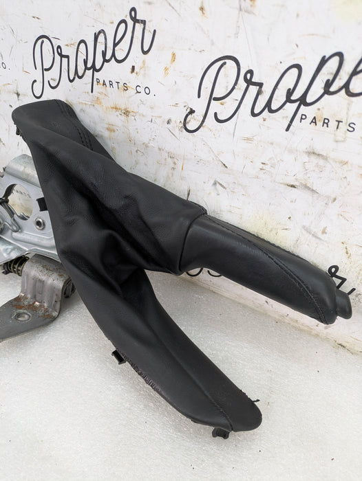 BMW F30 340xi Black Leather Parking Brake Lever/Handle/Boot 6799101/7846807