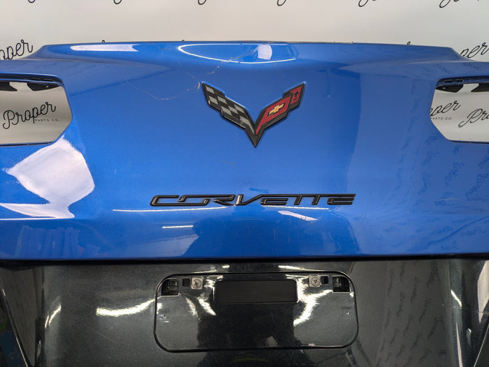 Chevrolet C7 Corvette Stingray Rear Bumper Cover Laguna Blue Tintcoat (G7H) 23452911