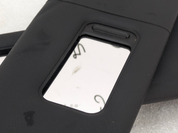 BMW E88 E93 M3 335is Convertible Black Leather Sun Visor Set Left Right 7139449/7139450