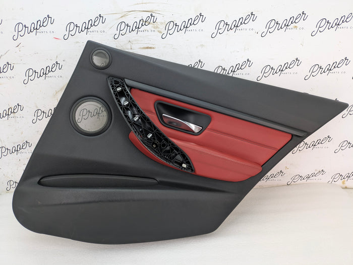 BMW F30 335xi M Sport Complete Red Interior Swap Kit Set Leather Coral Red Door Cards & Seats