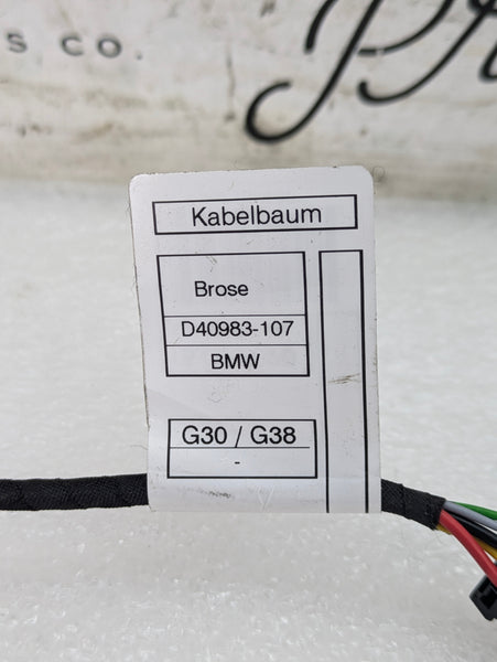 BMW G22 430ix M440ix G82 M4 Soft Close Power Trunk Lid Wiring Harness Cable D40983-107