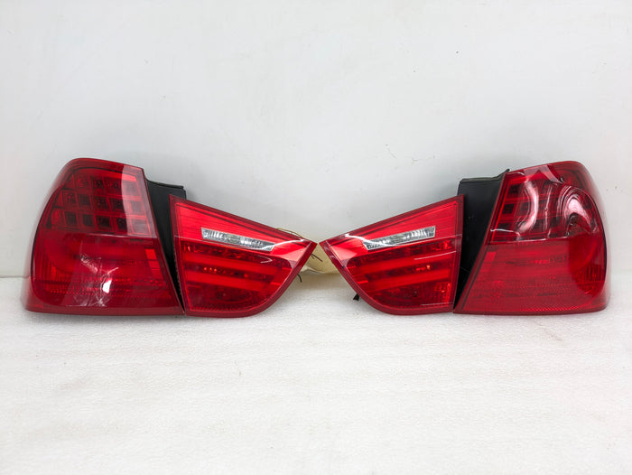 BMW E90 LCI Sedan 335xi 328xi Rear Tail Light Left Right Inner Outer Set 218402/218401