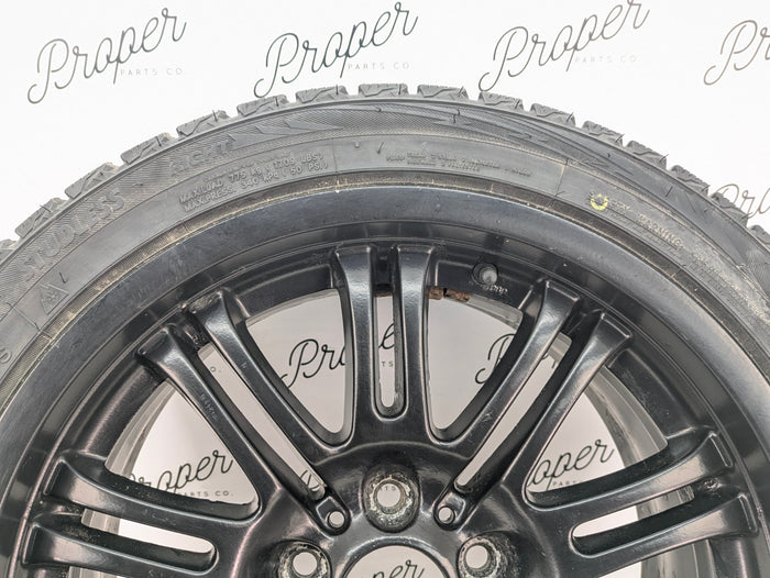 BMW E46 M3 OEM Black Staggered Style 67 Front M-Double Spoke Wheels/Rims Set Of 4 18X8 18x9 2229950/2229960 *Note*