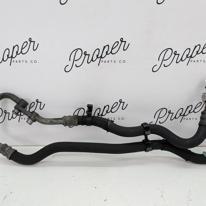 BMW E82 E88 135i N55 N54 Engine Oil Cooler Flow & Return Lines Hoses Set Pair 17227573273/17227573274