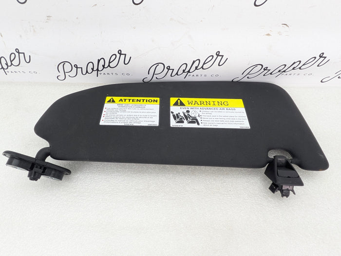 2021 Volvo V60 T6 R-Design Right/Passenger Side Black Sun Visor 30653404