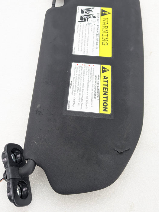 2021 Volvo V60 T6 R-Design Left/Driver Side Black Sun Visor *DAMAGED*