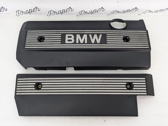 BMW E46 330ci 328ci 325ci 323ci 320i M54 Engine Ignition Valve Cover Vanity Trim Set 1710781/1707404