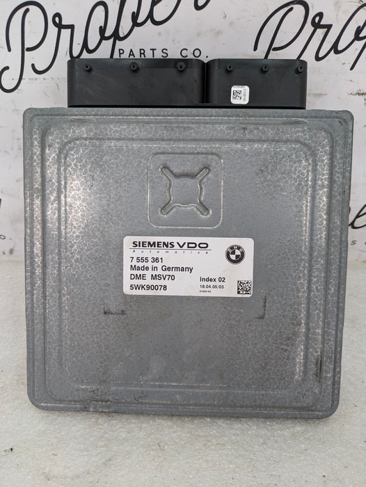 BMW E61 530xi N52 MSV70 DME Engine ECU Computer Control Module 7556658