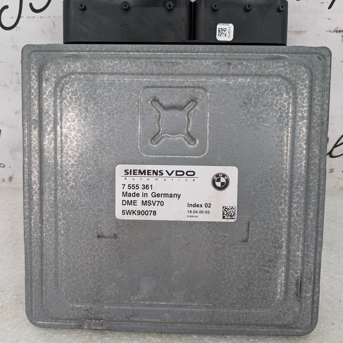 BMW E61 530xi N52 MSV70 DME Engine ECU Computer Control Module 7556658