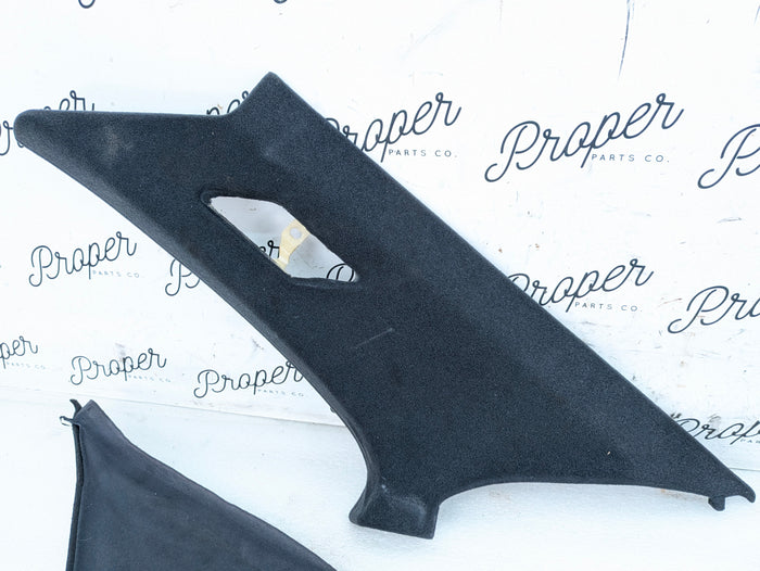 BMW E46 M3 330ci 328ci 325ci 323ci Coupe Left/Right C Pillar Set Black 8222621/8222622 *DAMAGED*