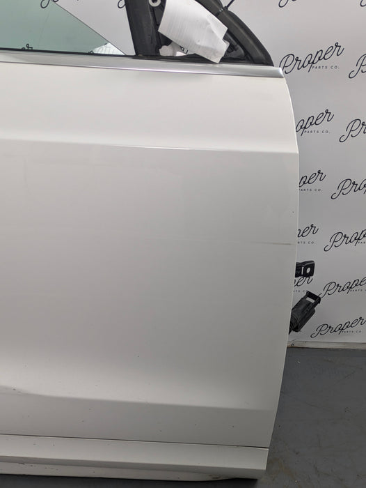 2018 Audi 8U Q3 Front Right Passenger Door Panel Cortina White 8U0831052C *Damaged*