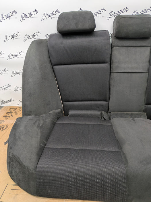 BMW E46 330i 328i 325i 323i ZHP M Sport Sedan Rear Split Folding Seats Complete Set Alcantara Cloth Laser
