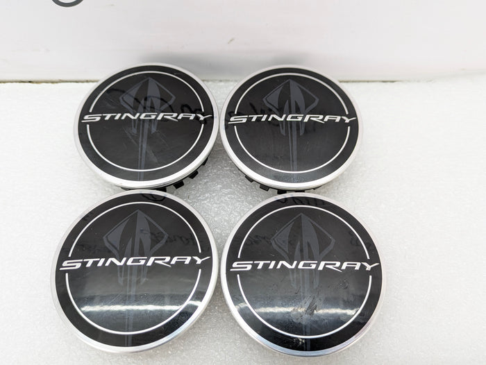 Chevrolet C7 Corvette Stingray Logo/Emblem/Badge Wheel Rim Center Caps Set Of 4 68mm 9595010/19301418