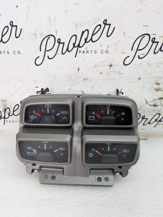 2015 Chevrolet 5th Gen Camaro 2SS V8 Console Oil Pressure Temperature Volt Silver Gauges 22988834 *Scratch*