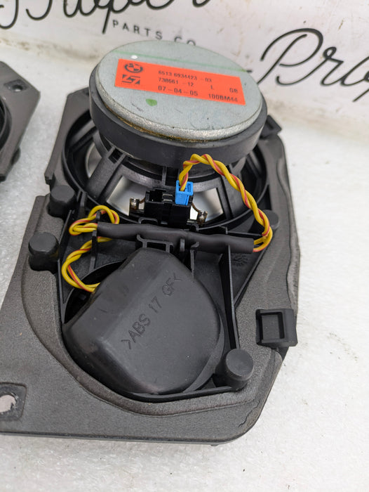 BMW E61 530xi L7 Logic 7 Hifi Midrange Rear Speaker & Tweeter Pair Left/Right 6934423/6934424