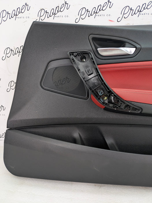 BMW F22 228xi M235xi 230xi M240xi M Sport Coral Red Dakota Leather Interior Seat & Door Panel Set *NOTE*