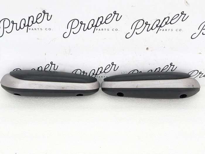 BMW E46 M3 330ci 328ci 325ci 323ci Coupe/Convertible Rear Panel Armrest Brushed Aluminum Trim Set 8241211/8241212