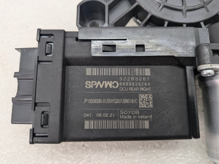 2021 Volvo V60 T6 R-Design Right/Passenger Side Rear Door Window Motor/Door Lock Switch Module 32283267