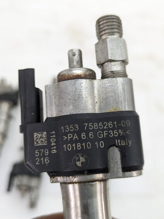 BMW E90 E92 E93 335i 335xi N54 High Pressure Fuel Injectors Index 9 (Set Of 6) 7585261-09 *Damaged*