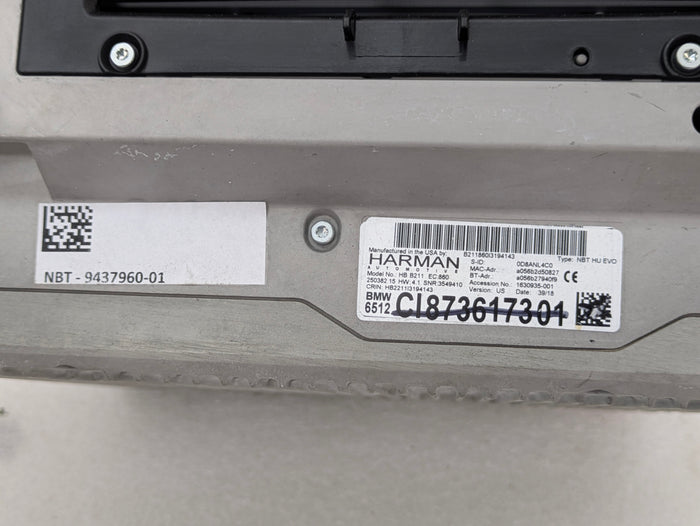 BMW F36 F33 F32 440xi 435xi 430xi 428xi NBT Evo iDrive Navigation Headunit 9437960